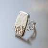 Long Rectangle Psilomelane Ring