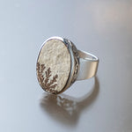 Oval Psilomelane Ring