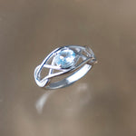 Celtic Blue Topaz Ring