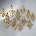 Contemporary Brass Coptic Cross