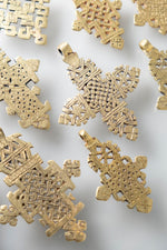 Contemporary Brass Coptic Cross