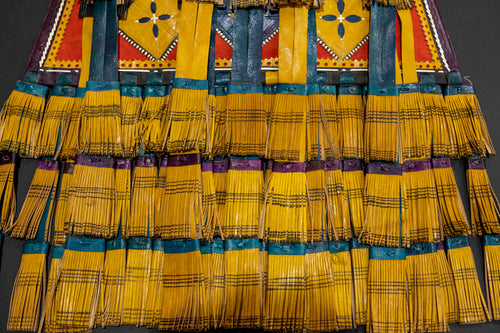Traditional Tuareg Multi Color Goat Leather Bag