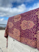 Berry Pink Paisley Scarf