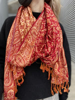 Red Paisley Scarf