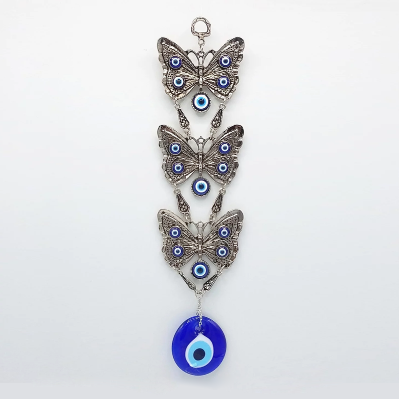 Evil Eye & Butterflies Hanging Piece