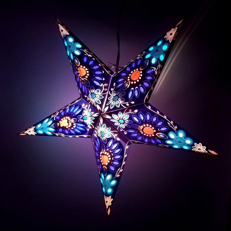 Star Lantern in Purple Sunflower