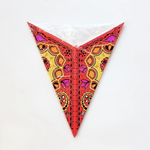 Star Lantern in Red Paisley